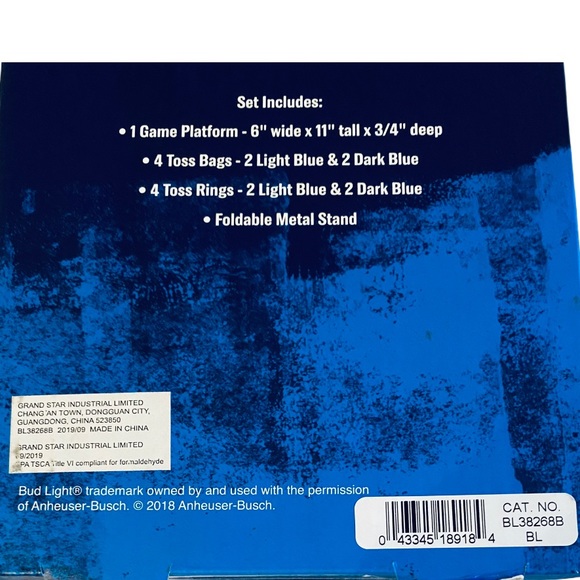 Bud Light Desktop Bean Bag & Ring Toss Game - Picture 10 of 15